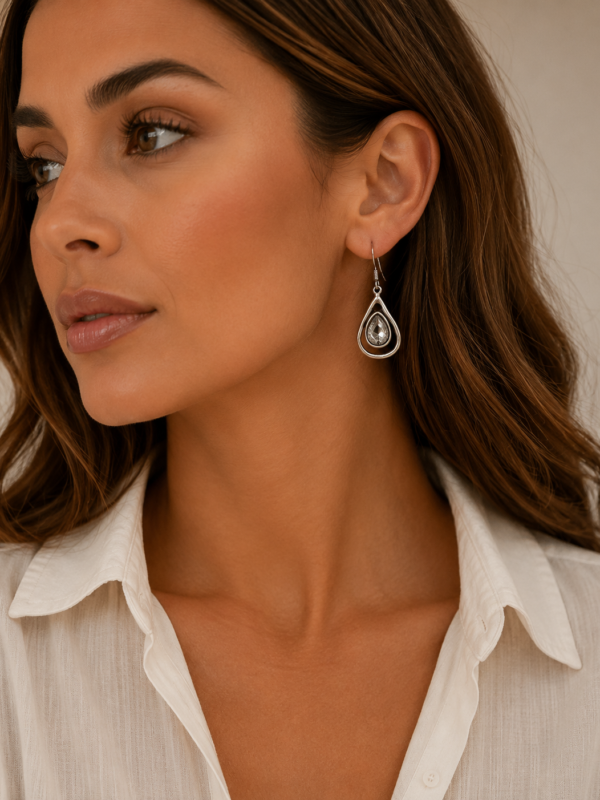 Teardrop Stone Earring