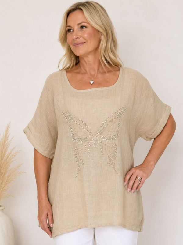 Butterfly Linen Top