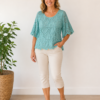 Lace Short Sleeve Top