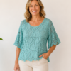 Lace Short Sleeve Top