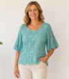 Lace Short Sleeve Top