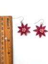 Magenta Flower Earrings