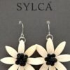 Magenta Flower Earrings