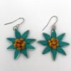 Yellow Flower Earrings