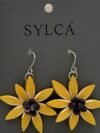 Magenta Flower Earrings
