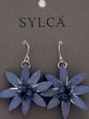 Magenta Flower Earrings