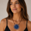 Blue Flower Necklace