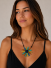 Blue Flower Necklace