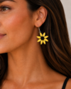 Yellow Flower Earrings