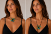 Blue Flower Necklace