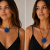 Blue Flower Necklace