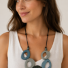 Wood Cutout Necklace