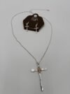 Metal Necklace and Earrings