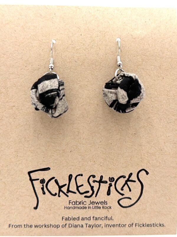 Fabric Gumball Earrings