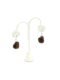Fabric Gumball Earrings