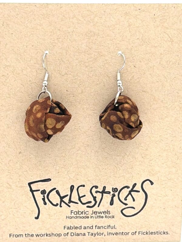 Fabric Gumball Earrings