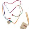 Fabric Cherry String Necklace