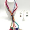 Fabric Cherry String Necklace