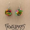 Fabric Gumball Earrings