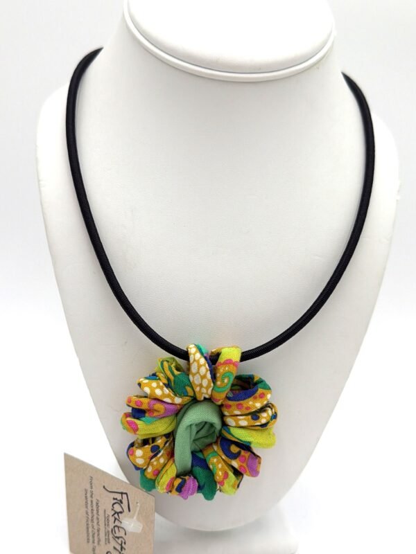Fabric Mum Necklace