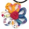 Fabric Daisy Necklace