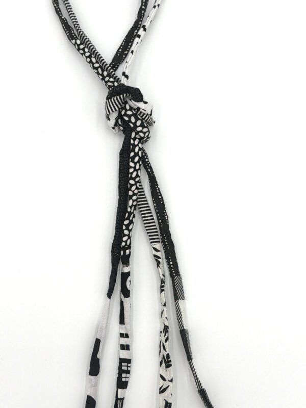 Fabric Cherry String Necklace
