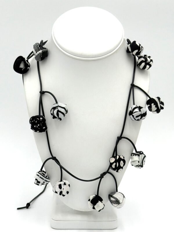 Fabric Cherry Necklace