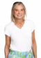 Ruffle Neck Active Top