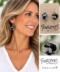 Ficklesticks Small Fabric Gumball Earrings – Neutral