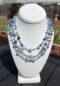 Layered Blue Beaded Necklace