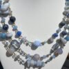 Layered Blue Beaded Necklace
