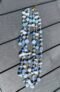 Layered Blue Beaded Necklace