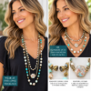 Convertible Magnetic Multi-Strand Necklace – Turquoise & Antique Gold