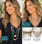 Convertible Necklace Styling Guide Convertible Magnetic Multi-Strand Necklace – Turquoise & Antique Gold