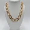 IMG_0674 Gold-Tone Oval Link Statement Necklace